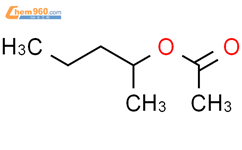乙酸仲戊酯结构式图片|53496-15-4结构式图片