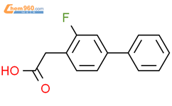 3-氟联苯-4-乙酸结构式图片|5366-51-8结构式图片