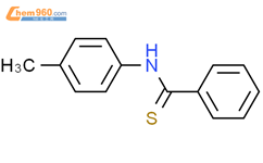 N-（4-甲基苯基）苯甲硫酰胺结构式图片|5373-55-7结构式图片