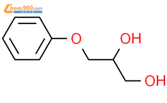 3-苯氧基-1,2-丙二醇结构式图片|538-43-2结构式图片