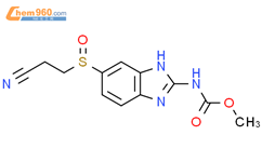 Carbamic acid, [5-[(2-cyanoethyl)sulfinyl]-1H-benzimidazol-2-yl]-, methylester结构式图片|54029-40-2结构式图片