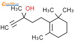 3-methyl-5-(2,6,6-trimethylcyclohex-1-en-1-yl)pent-1-yn-3-ol结构式图片|5417-74-3结构式图片