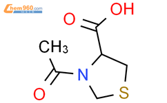 N-乙酰-L-硫代脯氨酸结构式图片|54323-50-1结构式图片