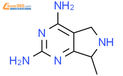 5H-Pyrrolo[3,4-d]pyrimidine-2,4-diamine, 6,7-dihydro-7-methyl-结构式图片|54476-14-1结构式图片