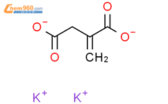 Butanedioic acid,2-methylene-, potassium salt (1:?)结构式图片|54617-22-0结构式图片