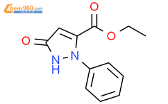 1H-Pyrazole-3-carboxylic acid, 2,5-dihydro-5-oxo-2-phenyl-, ethyl ester结构式图片|54627-25-7结构式图片