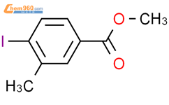 4-碘-3-甲基苯甲酸甲酯结构式图片|5471-81-8结构式图片