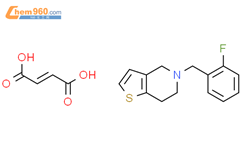 5-(2-fluorobenzyl)-4,5,6,7-tetrahydrothieno[3,2-c]pyridine (2E)-but-2-enedioate结构式图片|54943-15-6结构式图片