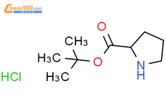 L-脯氨酸叔丁酯盐酸盐结构式图片|5497-76-7结构式图片