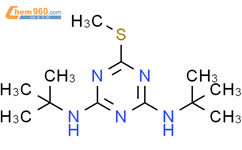 N,N'-Bis(2-methyl-2-propanyl)-6-(methylsulfanyl)-1,3,5-triazine-2 ,4-diamine结构式图片|5498-16-8结构式图片