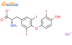 碘甲腺氨酸钠结构式图片|55-06-1结构式图片