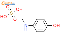对甲基氨基酚,硫酸盐结构式图片|55-55-0结构式图片