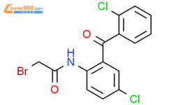 2-溴-N-[4-氯-2-(2-氯苯甲酰)苯基]乙酰胺结构式图片|5504-92-7结构式图片