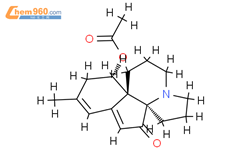 Acetic acid [(13S)-5-oxo-6,7,8,15-tetradehydroserratinan-13β-yl] ester结构式图片|5532-12-7结构式图片