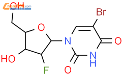 5-溴-2-脱氧-2-氟尿苷结构式图片|55612-18-5结构式图片