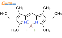 (T-4)-[3-乙基-5-[(4-乙基-3,5-二甲基-2H-吡咯-2-亚基-κN)甲基]-2,4-二甲基-1H-吡咯酸-κN] 二氟硼结构式图片|55799-81-0结构式图片