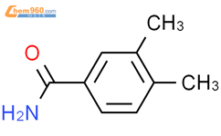 3,4-二甲基苯甲酰胺结构式图片|5580-33-6结构式图片