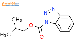2-甲基丙基 1H-苯并三唑-1-羧酸酯结构式图片|55889-37-7结构式图片