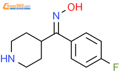 (4-氟苯基)-4-哌啶基甲酮肟结构式图片|55922-52-6结构式图片
