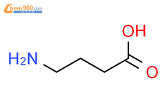 γ-氨基丁酸结构式图片|56-12-2结构式图片