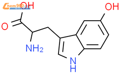 DL-5-羟基色氨酸结构式图片|56-69-9结构式图片