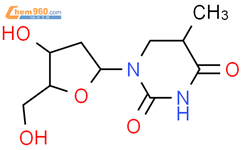 5,6-二氢胸腺嘧啶脱氧核苷结构式图片|5627-00-9结构式图片
