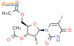3',5'-二-O-乙酰基-2'-脱氧-2'-氟-5-碘尿苷结构式图片|565226-18-8结构式图片