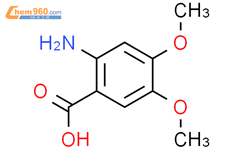 2-氨基-4,5-二甲氧基苯甲酸结构式图片|5653-40-7结构式图片