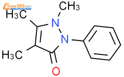 1,4,5-三甲基-2-苯基-1,2-二氢-3H-吡唑-3-酮结构式图片|5677-84-9结构式图片