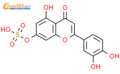 木犀草素-7-硫酸酯结构式图片|56857-57-9结构式图片