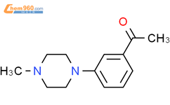 1-[3-(4-甲基-1-哌嗪)-苯基]-乙酮结构式图片|56915-80-1结构式图片