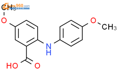 6-对茴香胺基间茴香酸结构式图片|56980-14-4结构式图片