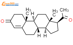 黄体酮结构式图片|57-83-0结构式图片