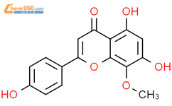 4’-羟基汉黄芩素结构式图片|57096-02-3结构式图片