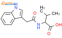 N-(3-吲哚乙酰基)-L-缬氨酸结构式图片|57105-42-7结构式图片