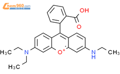 Xanthylium, 9-(2-carboxyphenyl)-3-(diethylamino)-6-(ethylamino)-结构式图片|571176-90-4结构式图片