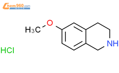 6-甲氧基-1,2,3,4-四氢异喹啉盐酸盐结构式图片|57196-62-0结构式图片
