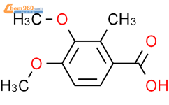 2-甲基-3,4-二甲氧基苯甲酸结构式图片|5722-94-1结构式图片