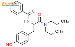 N-苯甲酰基-DL-酪氨酰二正丙胺结构式图片|57227-09-5结构式图片