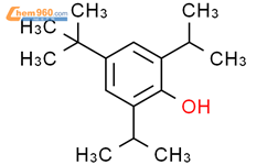 4-叔丁基-2,6-二异丙基苯酚结构式图片|57354-65-1结构式图片