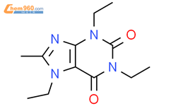 1H-Purine-2,6-dione, 1,3,7-triethyl-3,7-dihydro-8-methyl-