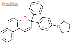 Pyrrolidine, 1-[4-(3-phenyl-3H-naphtho[2,1-b]pyran-3-yl)phenyl]-结构式图片|575452-06-1结构式图片
