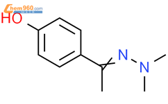 1-(4-羟基苯基)-乙酮-2,2-二甲基腙结构式图片|5757-91-5结构式图片