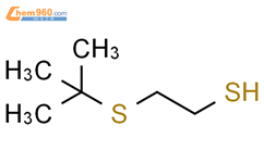2-(叔丁基硫代)乙烷硫醇结构式图片|57660-85-2结构式图片