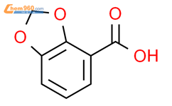 2,3-亚甲二氧基苯甲酸结构式图片|5768-39-8结构式图片