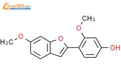 3-甲氧基-4-(6-甲氧基苯并呋喃-2-基)苯酚