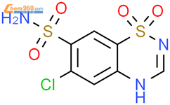 氯噻嗪结构式图片|58-94-6结构式图片