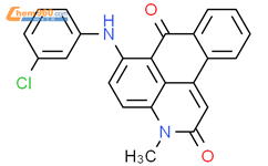 6-[(3-氯苯基)氨基]-3-甲基-3H-萘并[1,2,3-de]喹啉-2,7-二酮结构式图片|58221-90-2结构式图片