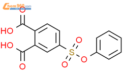 1,2-Benzenedicarboxylic acid, 4-(phenoxysulfonyl)-结构式图片|58370-85-7结构式图片