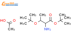 O-叔丁基-L-苏氨酸叔丁酯醋酸盐结构式图片|5854-77-3结构式图片
